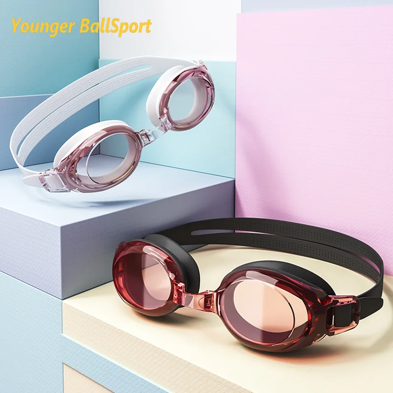 Swimming Goggles Anti Fog - قصر النظر نظارات السباحة للنساء قبعة