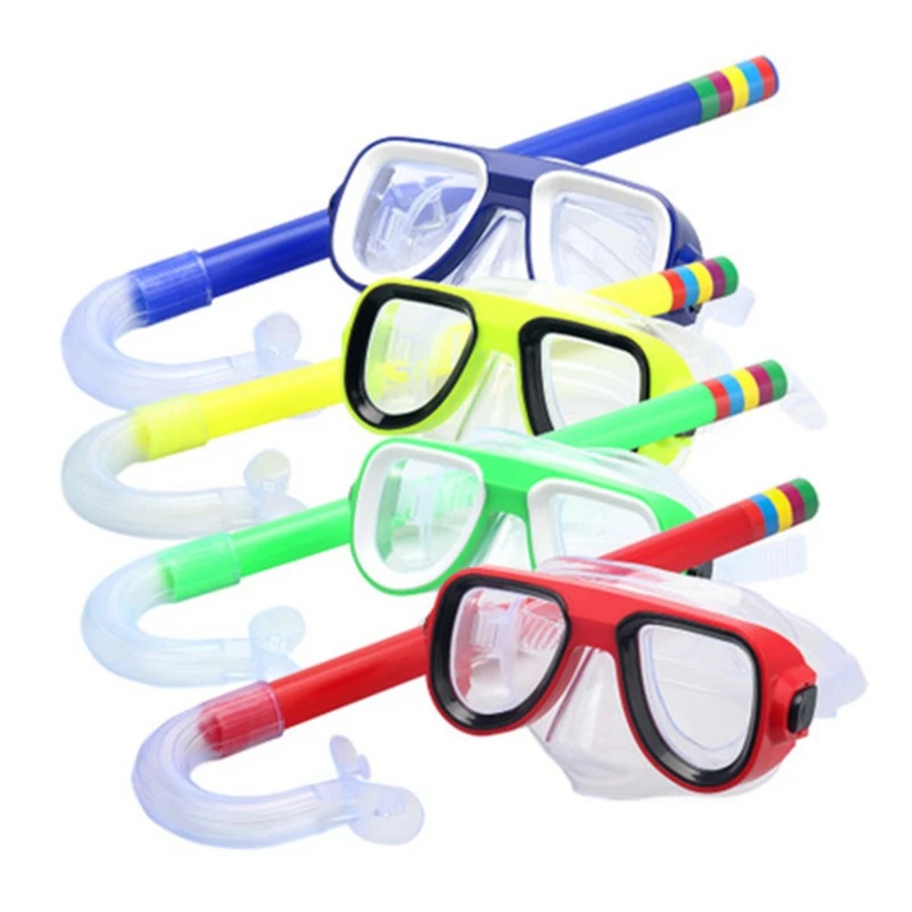 Swimming Goggles Anti Fog - طقم سنوركل للأطفال، قناع غوص وسباحة