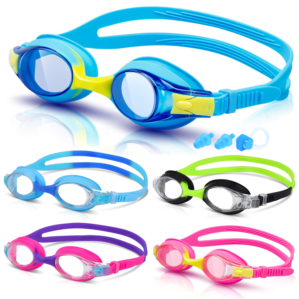 Swimming Goggles Anti Fog - نظارات السباحة للأطفال الشباب 3-14 سنة