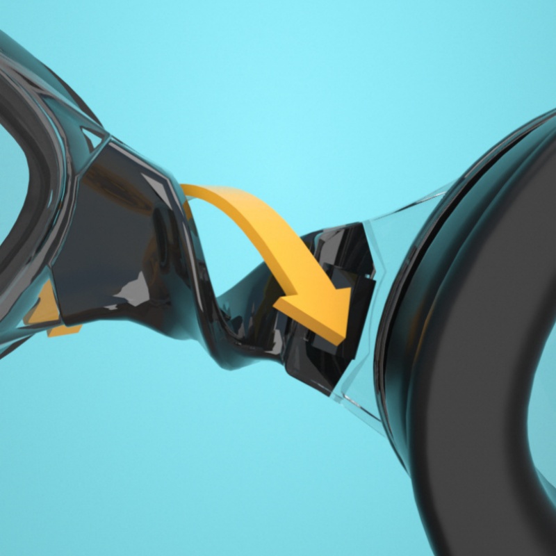 نظارات سباحة رياضية لتصحيح قصر - مراجعة Swimming Goggles Anti Fog وسعره