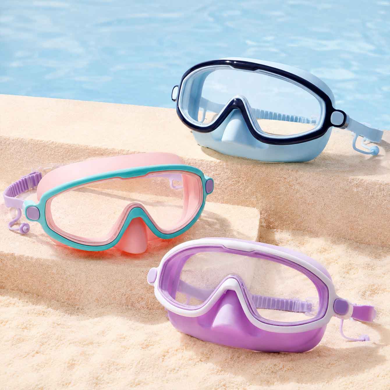 نظارات سباحة للأطفال عالية الو - مراجعة Swimming Goggles Anti Fog وسعره