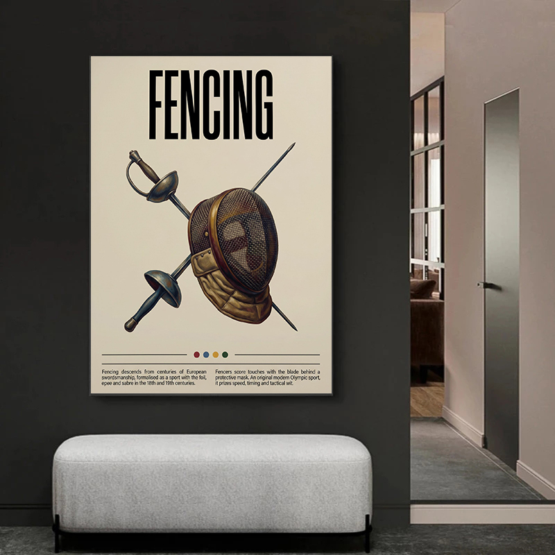 لوحة فنية جدارية قماشية بتصميم - مراجعة Sports Equipment Badminton وسعره
