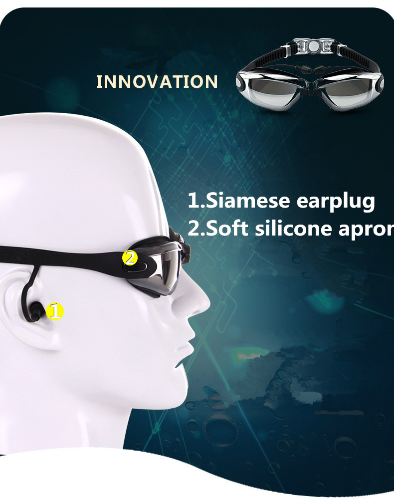 نظارات السباحة للكبار نظارات ح - مراجعة Swimming Goggles Anti Fog وسعره
