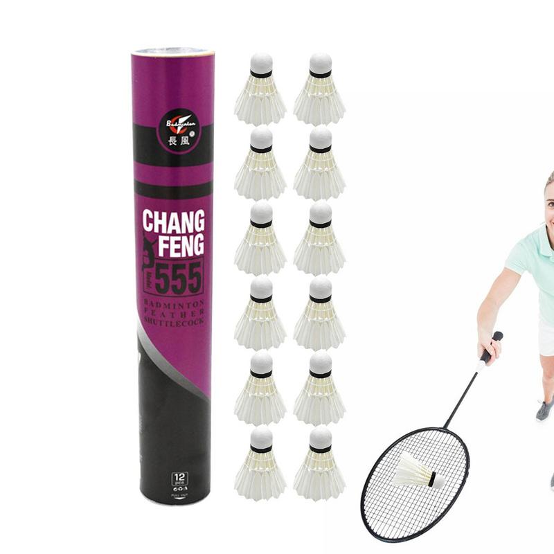 12 قطعة/الوحدة الريشة الطبيعية - مراجعة Sports Equipment Badminton وسعره