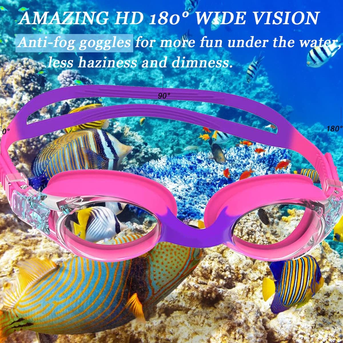 نظارات السباحة للأطفال الشباب  - مراجعة Swimming Goggles Anti Fog وسعره