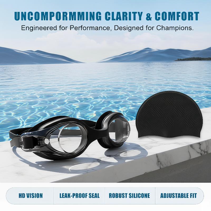 نظارات سباحة سيليكون صغيرة الح - مراجعة Swimming Goggles Anti Fog وسعره